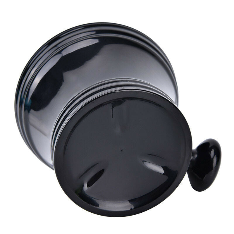 Man's Shaving Bowl With Handle Soap Bowl Cup Shave Brush Plastic Cleaning Cup XC
