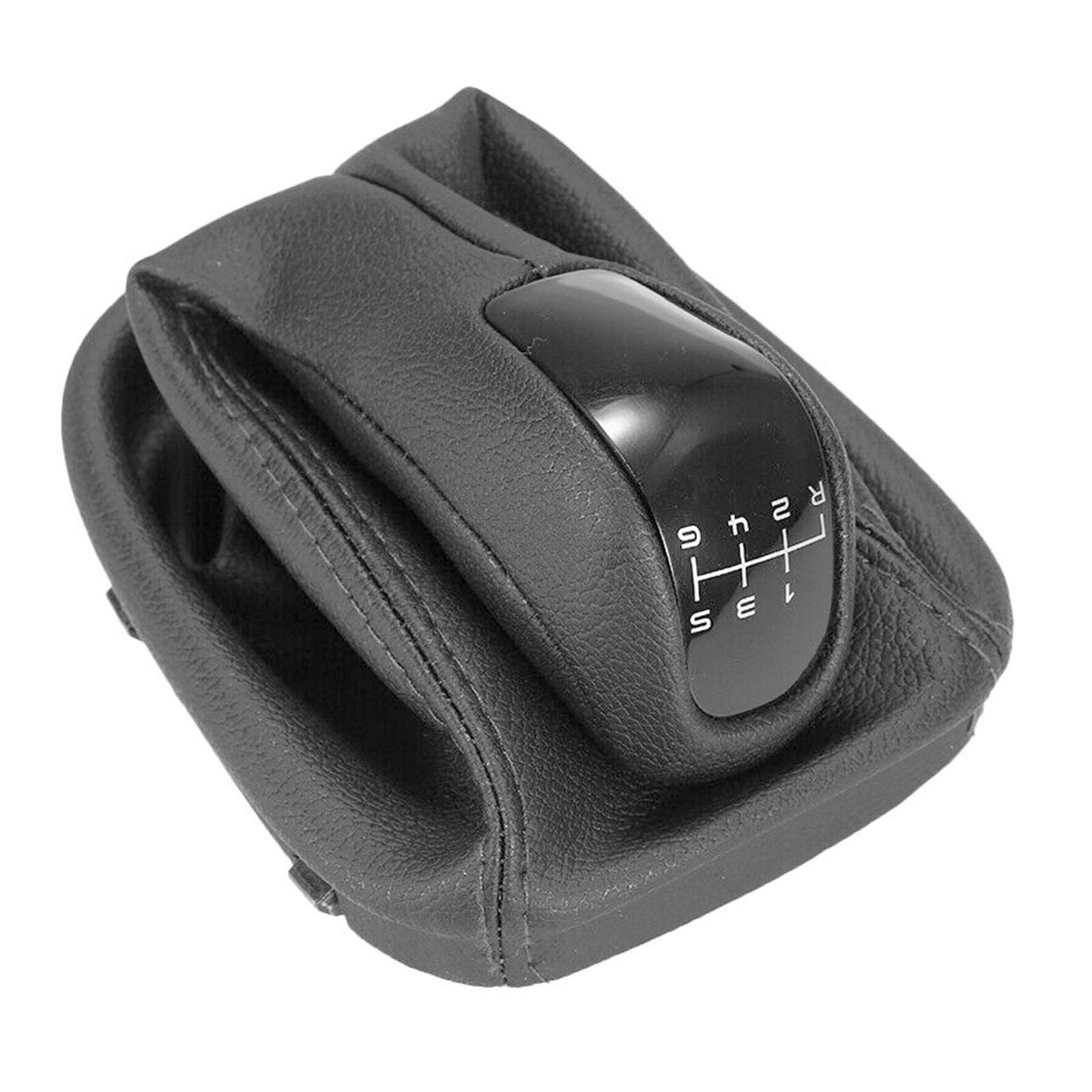 6 Speed Gear Shift Knob Leather Cover Case For Mercedes-Benz C Class W203 D5F4