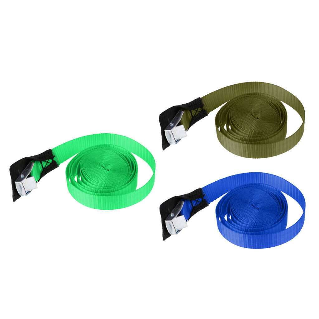 3pcs Tie Straps Belt Buckle Protection for Kayak Surfboard Roof Rack