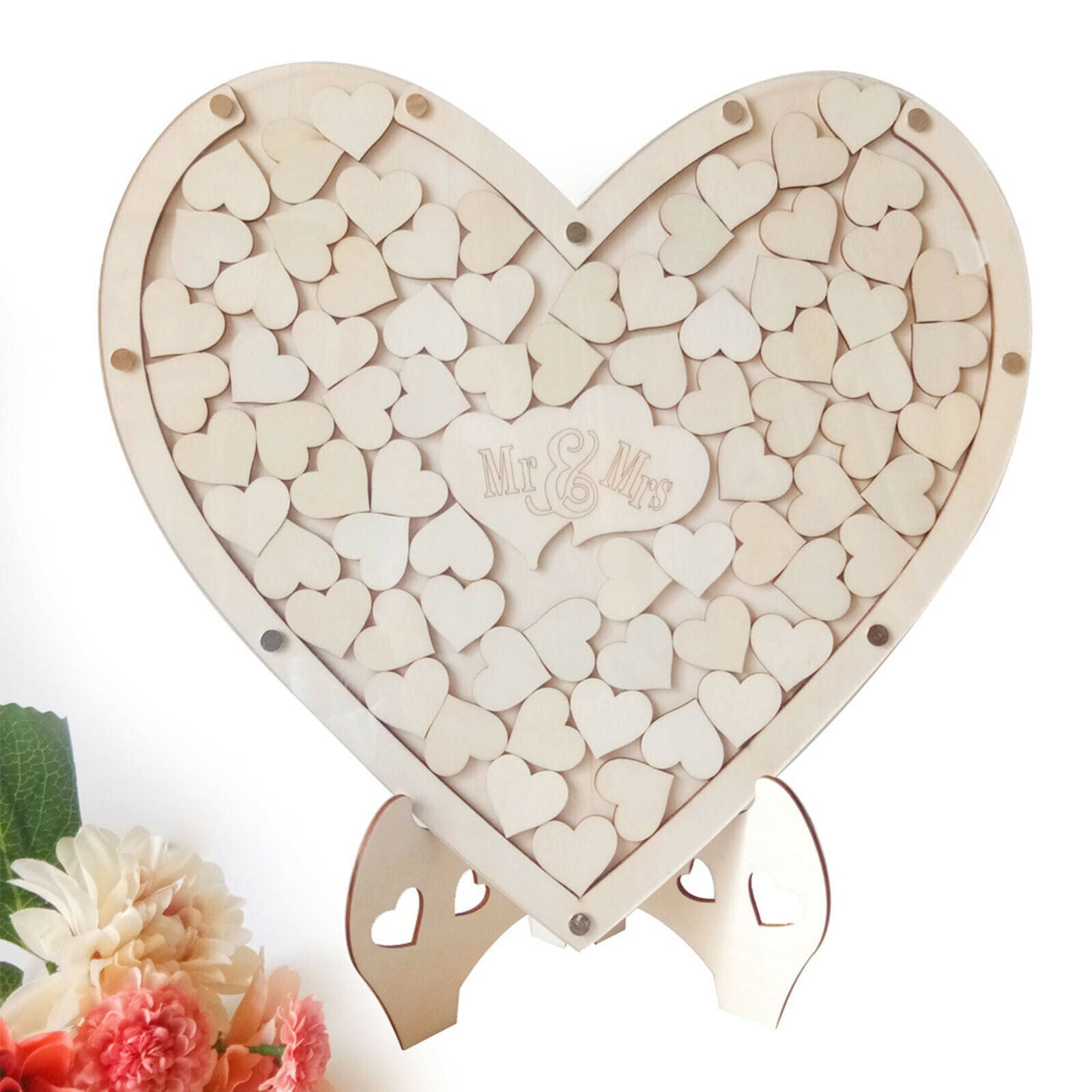 Unique Wood Wedding Guest Book Boxwood Registry Visitors Sign Books Drop Box