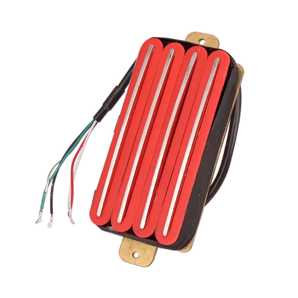 Lovoski 2 Dual Hot Rail Humbucker Pickup for Electric Guitar Pickups, Red
