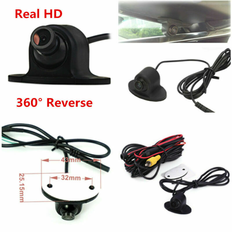 1x 360Â° HD 600TVL Car Front Side Rear View Reverse Camera Parking Kit Waterproof