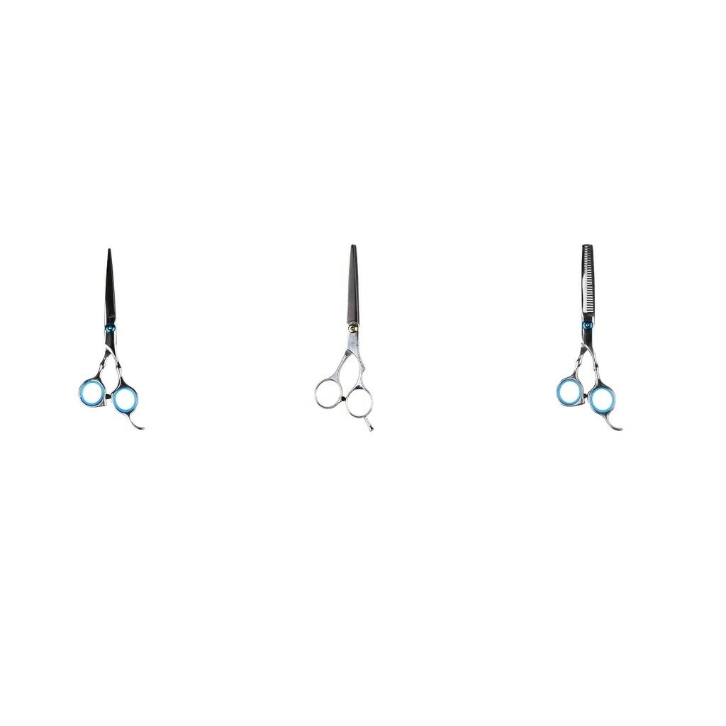 3Pieces 6Inch Hair Scissor Stainless Steel Hair Cutting Hairdressing Shears