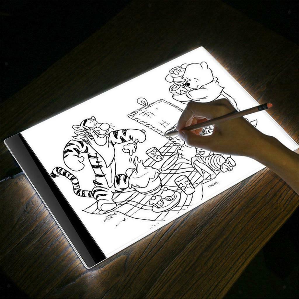A4 USB LED Artist Tattoo Stencil Board Light Box Tracing Drawing Board