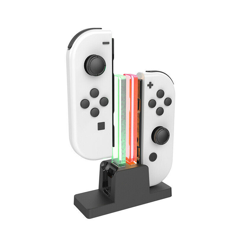 For NS Switch OLED 2 Controller Charger LED Indicator Charging Dock Station