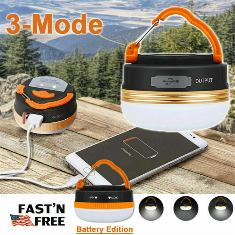 LED Bulb Magnetic Camping Light Tent Lantern Super Bright Night Lamp Outdoor AU