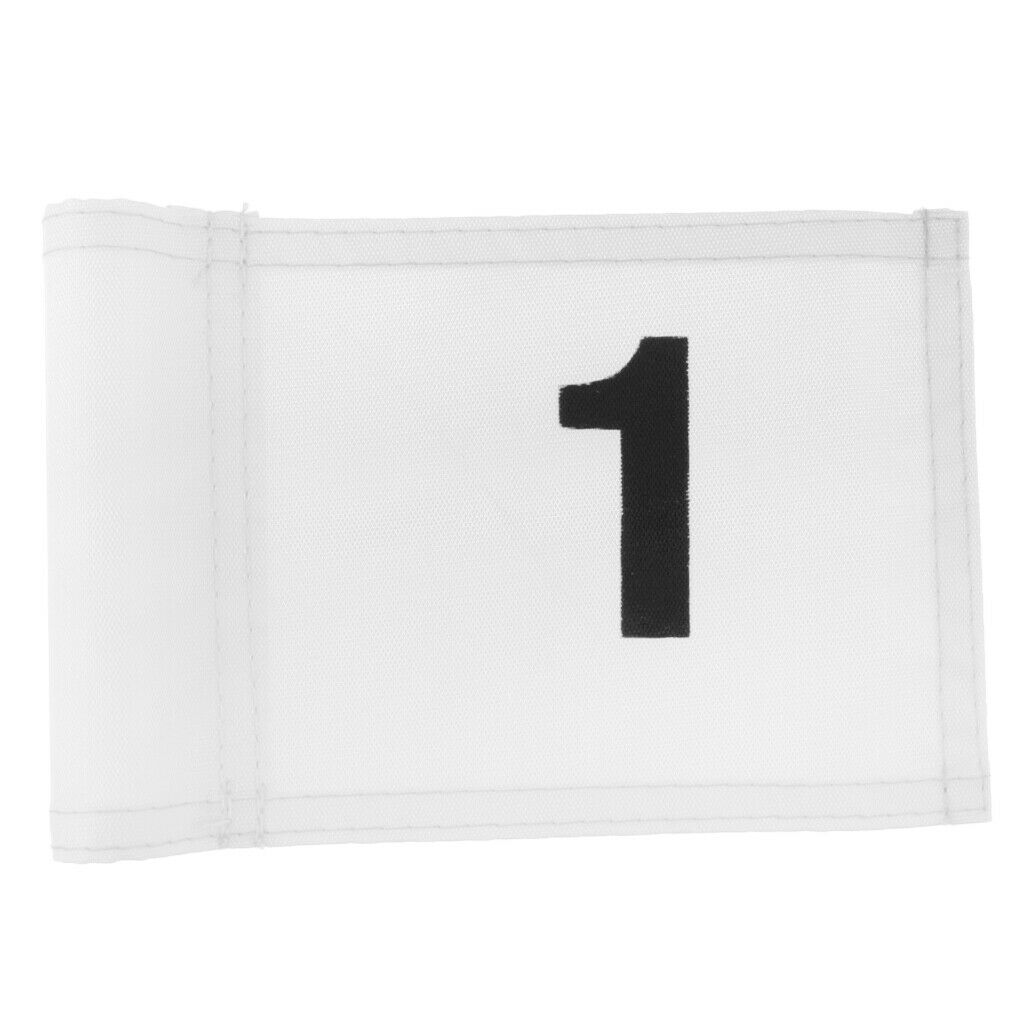 Pack 6 Backyard/Garden Golf Putting Green Flag Target Marker with Number 1 & 18