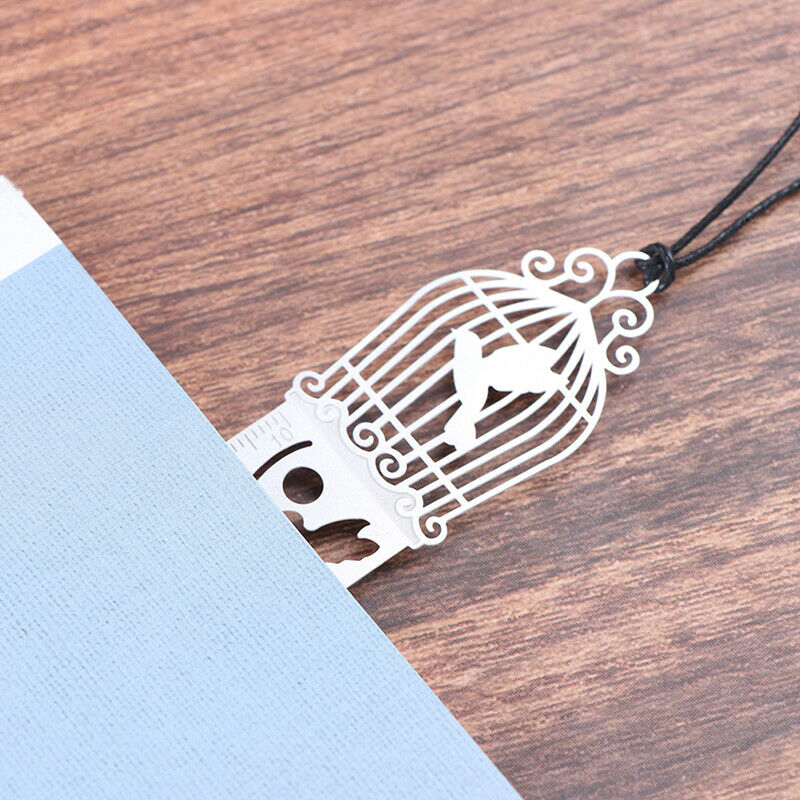 4 pcs/lot  Metal Hollow Clips Bookmark Ruler stationery Student School Su.l8