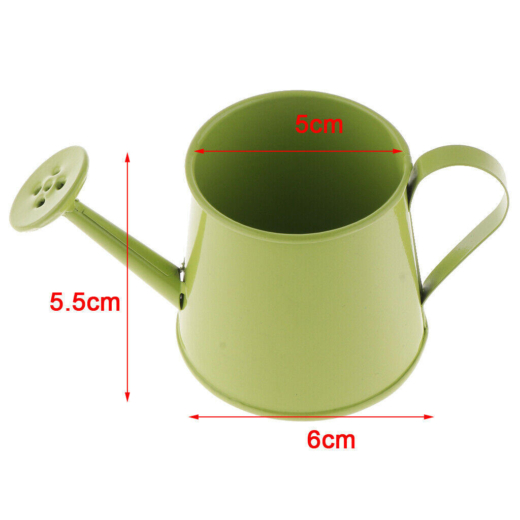 2pcs Plant Watering Can Flower Barrel Durable Mini Flower Gardening Green
