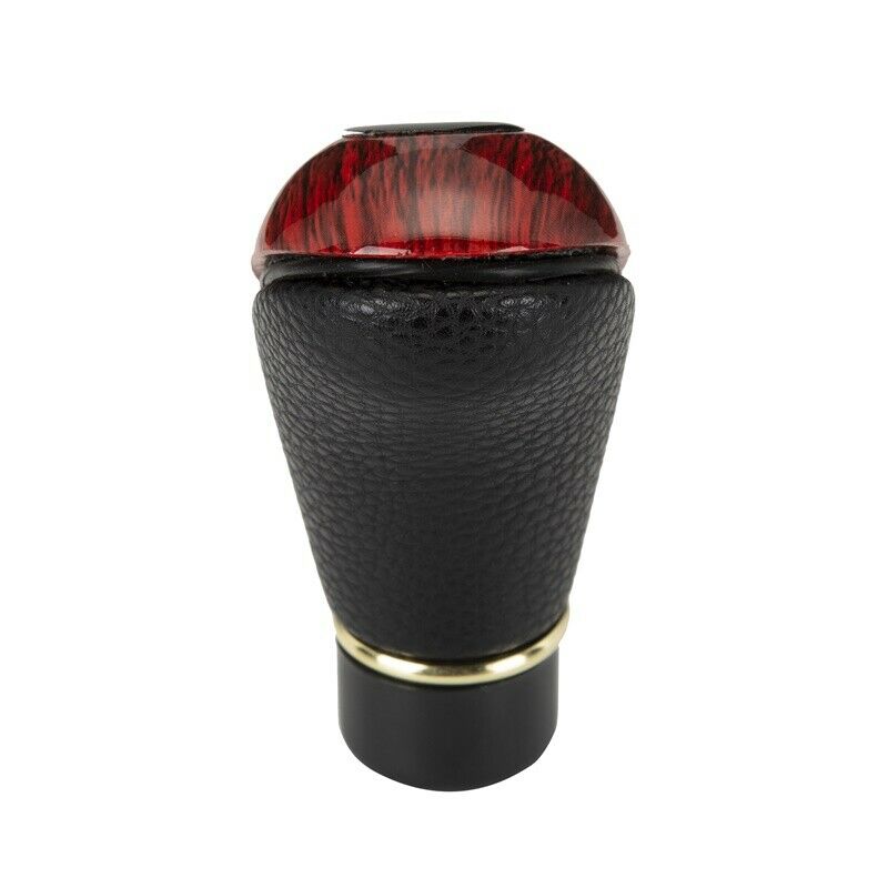 Universal Car Manual Gear Shifter Shift Knob Stick 5-speed ABS Black Leather