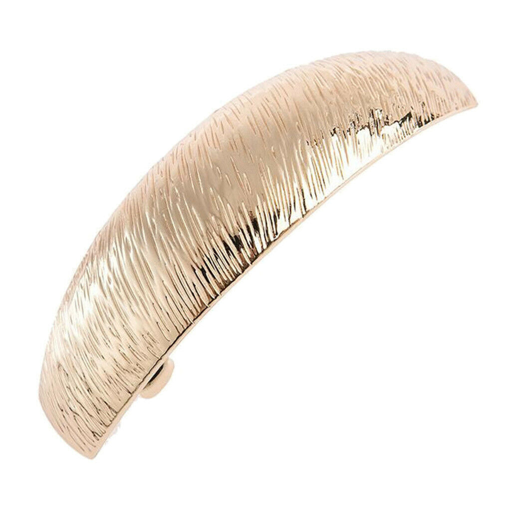 2Pcs Fashion Rectangle French Barrette Textured Hair Clip Hair Accessories