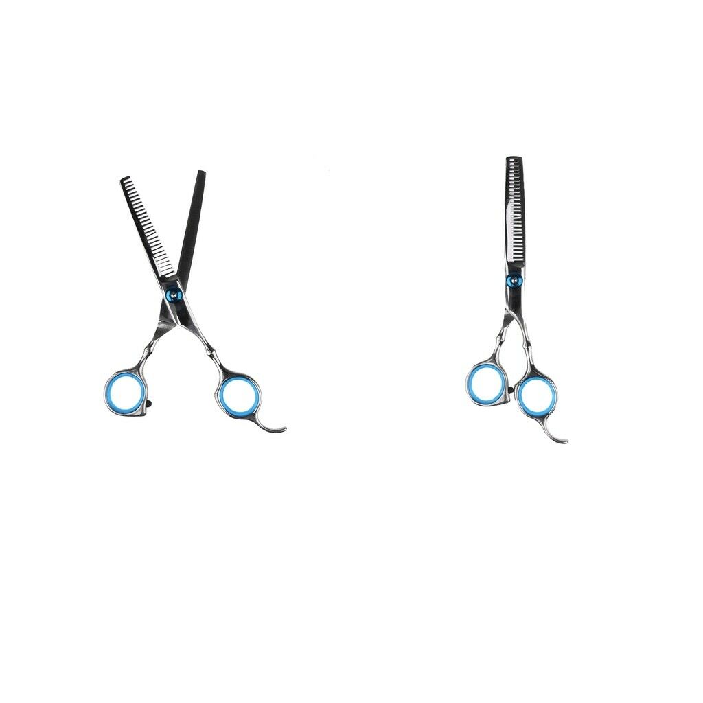 2Pieces Salon Hair Scissor Stainless Steel Hair Cutting Thinning Shears