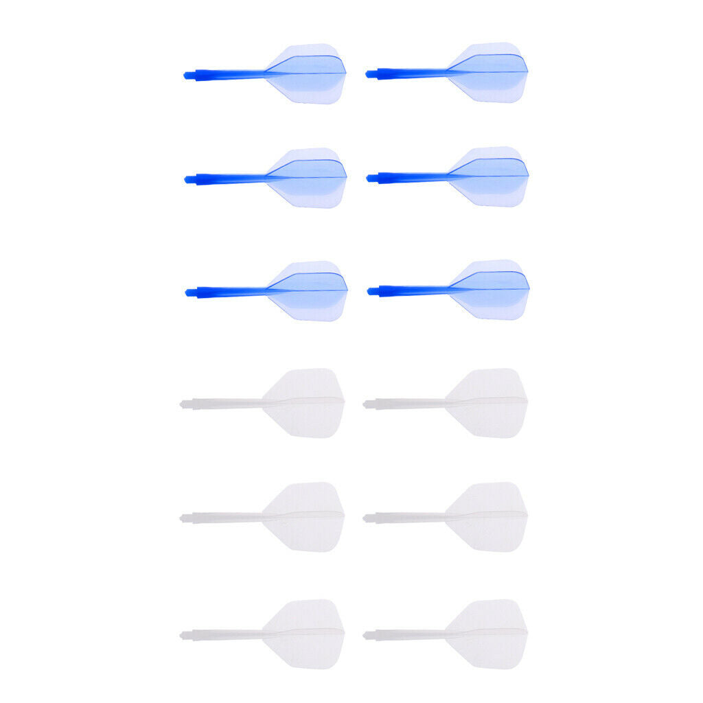 2BA Plastic Tip Darts Set Dart Pack with Dart Flights and Durable Dart Shafts 12