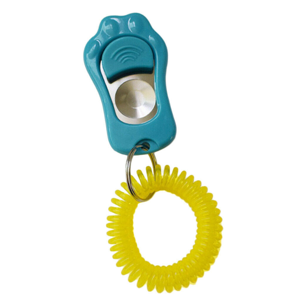 Dog Whistle Clicker Pet Training Clicker Silent Bark Control Tools Blue