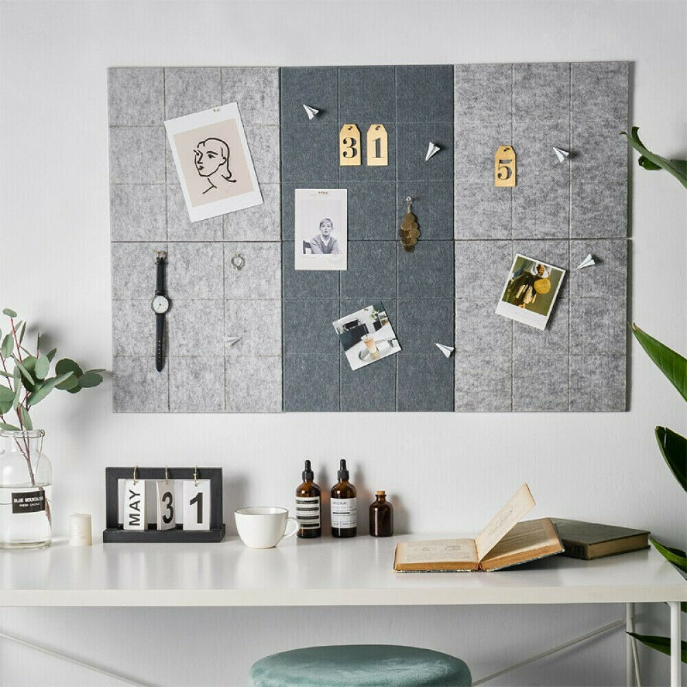 4 Pieces Sample Message Board Color Felt Memo Display Pinboard Panels Art