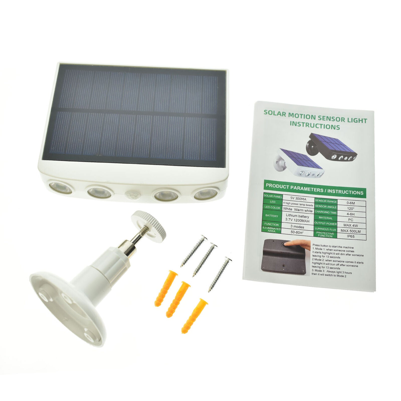 LED Solar Power Light PIR Motion Sensor Outdoor Waterproof Garden Yard Wall Lamp