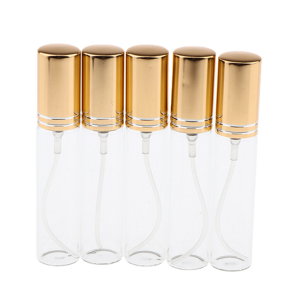 10 Pieces 10ml Empty Refillable Glass Perfume Spray Bottles Liquid Vials