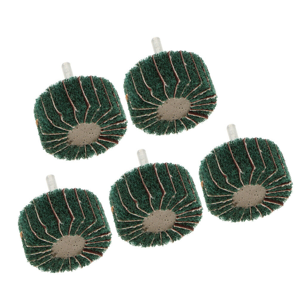 6mm Shank, Fleece Sanding Flap Wire Drawing Polishing Buffing Wheel