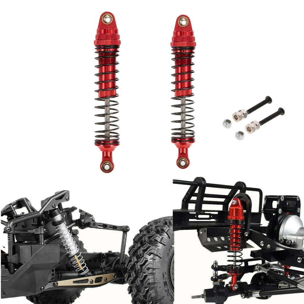 4Pcs RC 110mm Metal Front Shock Absorber for 1/10 Axial SCX10 RC4WD D90 Cars