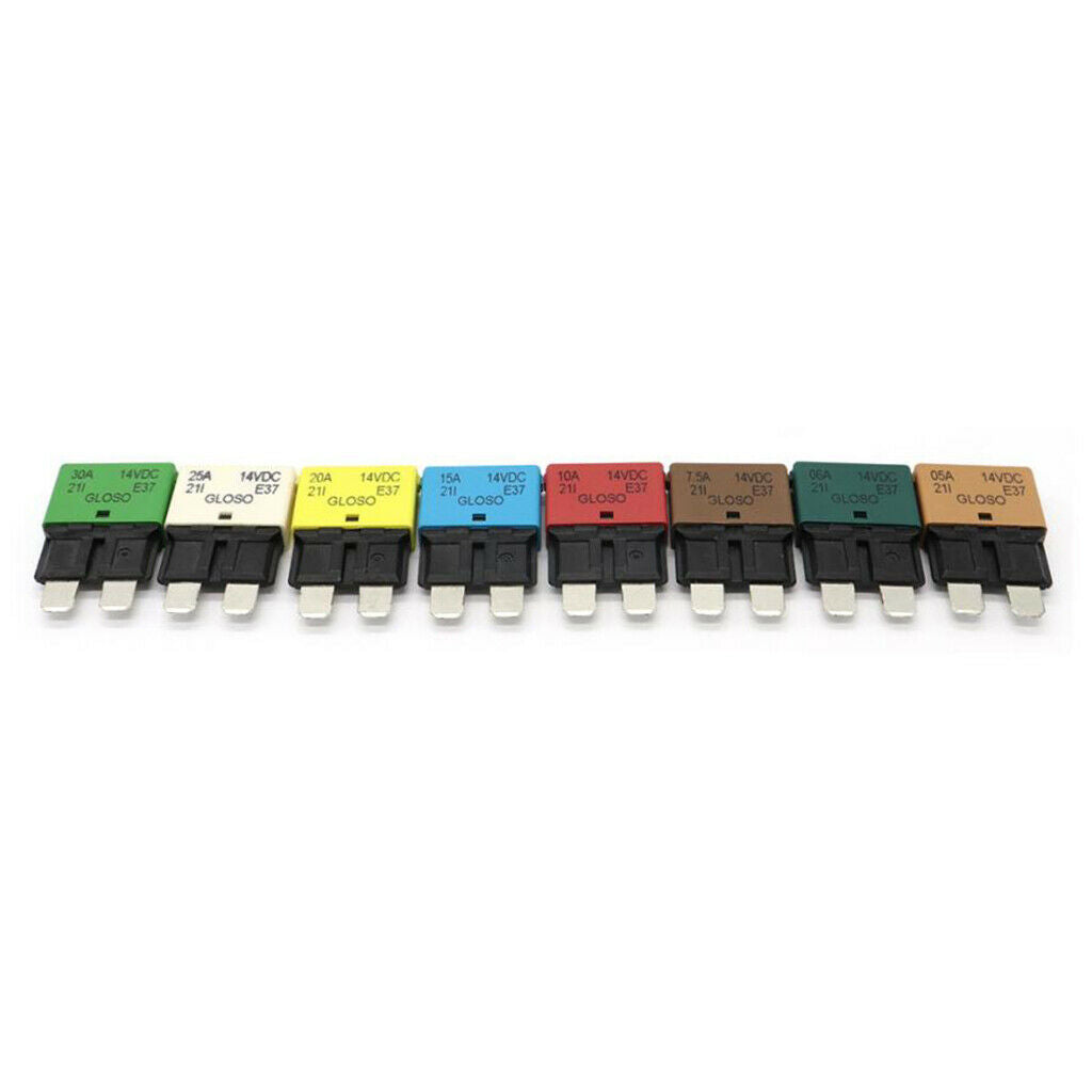 5pcs Universal Car Marine Circuit Breaker Blade Fuse 20A/15A/10A/7.5A/5A