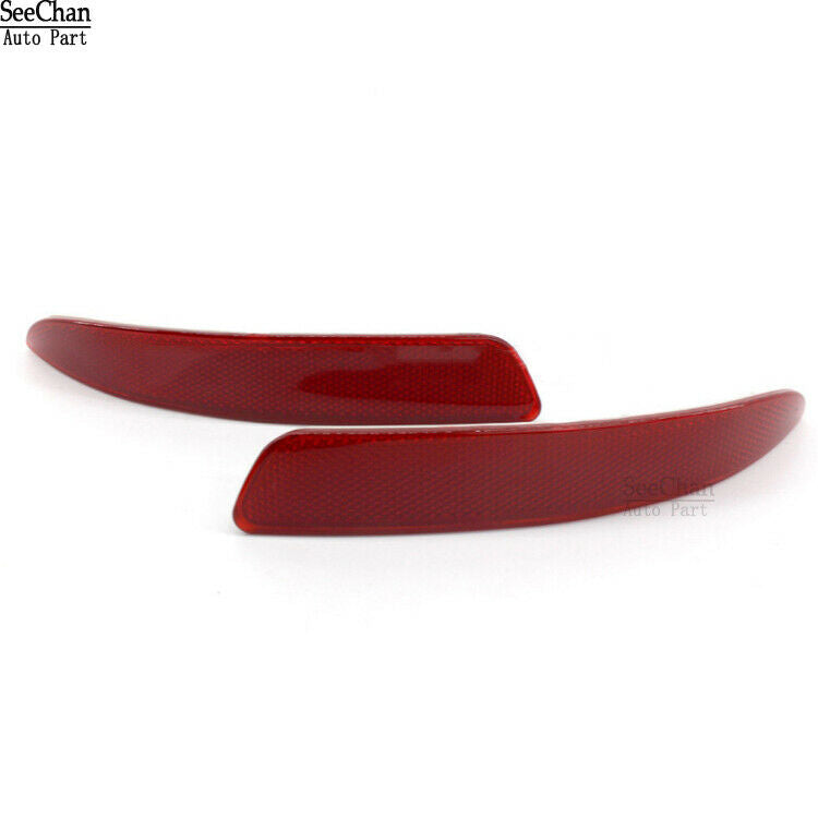 Pair Rear Bumper Reflector Light Red Lens Fits BMW X5 E70 2007-2009 63217158949