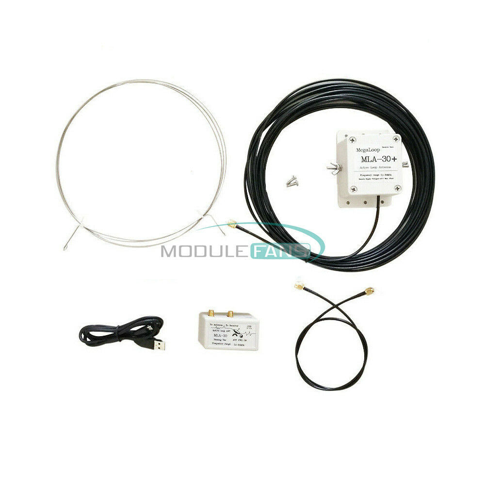 MLA-30+ Loop Antenna Active Receiving Antenna Cable Cord for Short Wave Radio