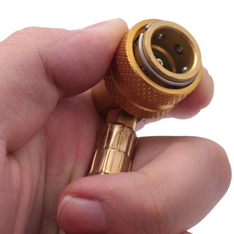 R134A Car Ac Refrigerant Charge Hose Kit Recharge Hose With Gauge,A/C 1/2 RechT8