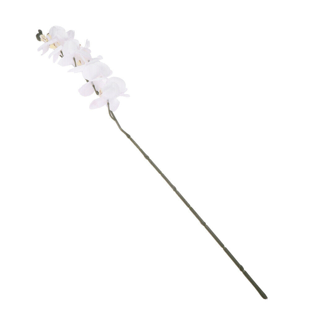 3Pcs Artificial 12 Head Orchid Phalaenopsis Flower Home Garden Decoration
