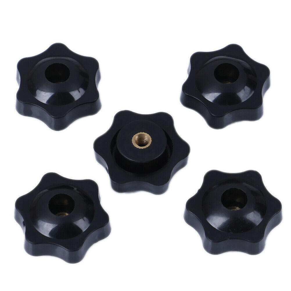 5Pcs M5 plum bakelite hand tighten nuts handle star thumb nuts manual nut.l8