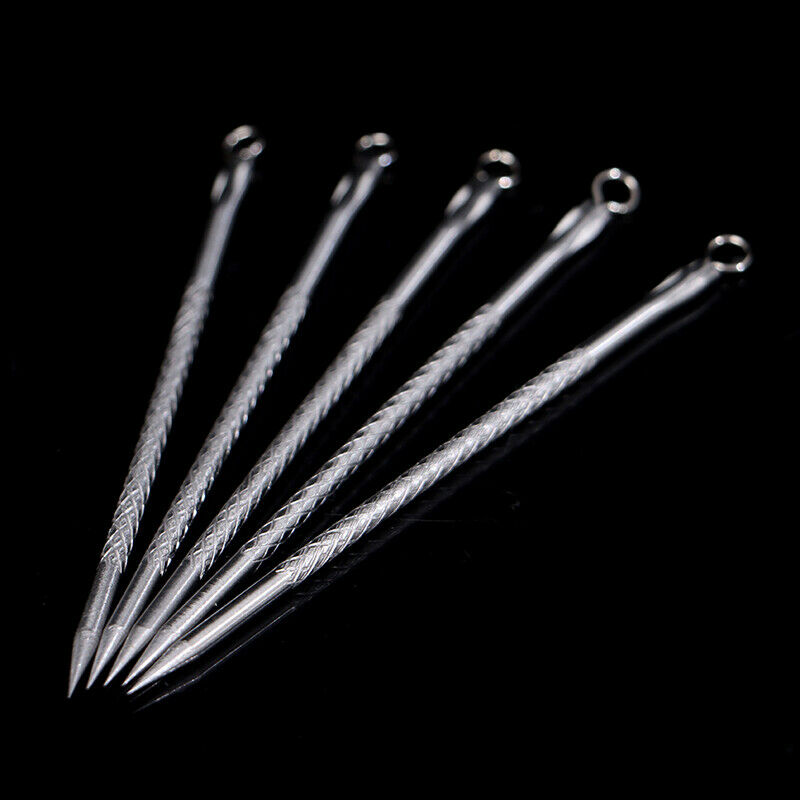 5pcs Removal Professional Cosmetic Tool Fine Tip Needle Acne Blackheads PimpFCA