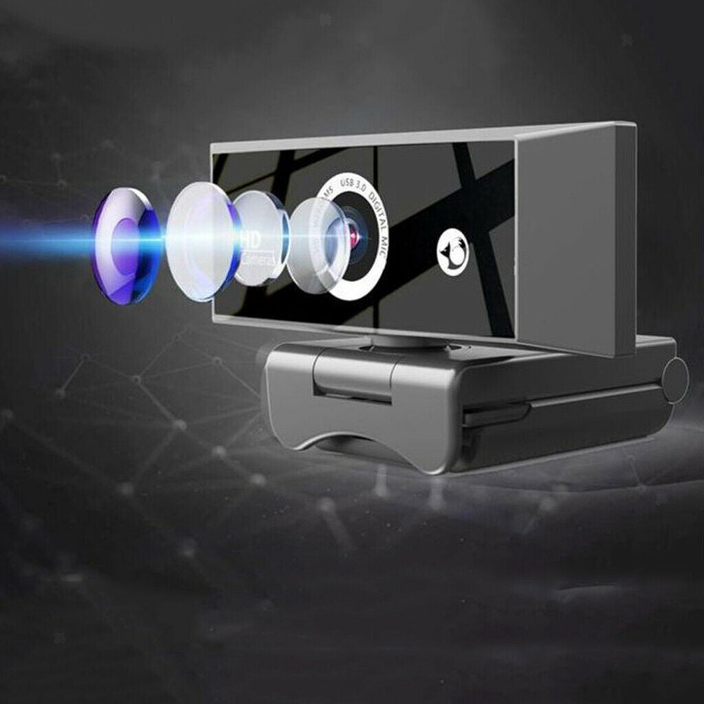 1080P USB Webcam Mic PC Camera for Video Calling & Recording Video Conference