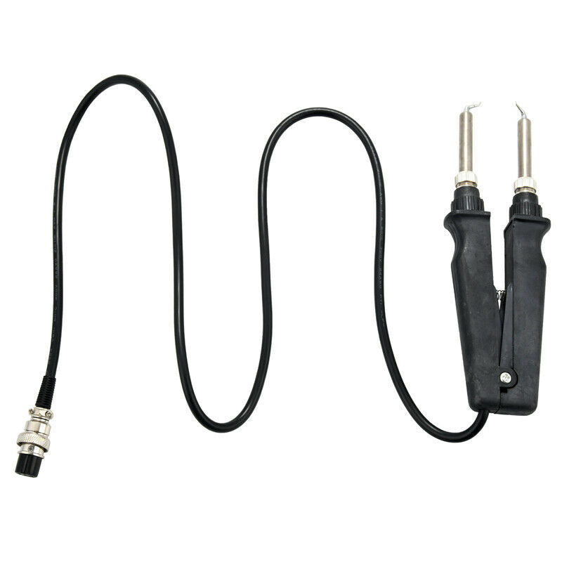 902 Esd Smd Double Solde Iron Tweezer Handle Clip Heating Plier Solde Station L3