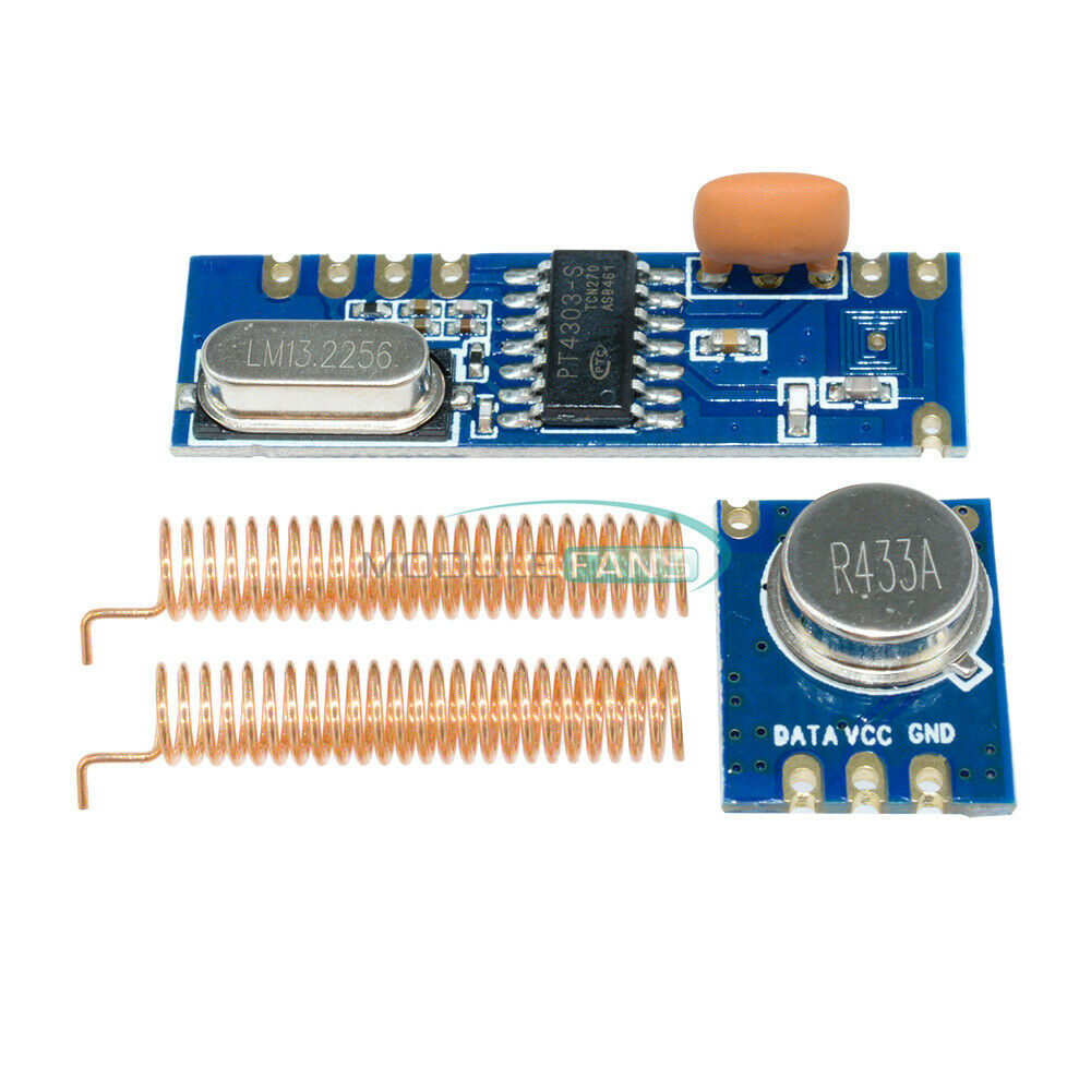 STX882 ASK 433MHz Transmitter & Receiver Module /w Nickel-plated Antenna