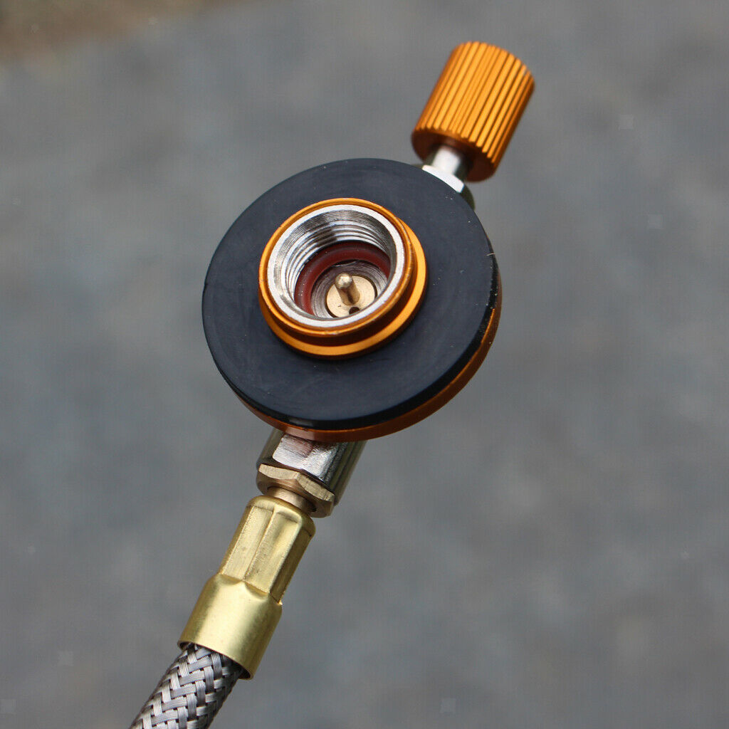 Metal Camping Stove Gas Tank Adapter Gas Bottle Refill Tool For Outdoor Camping,