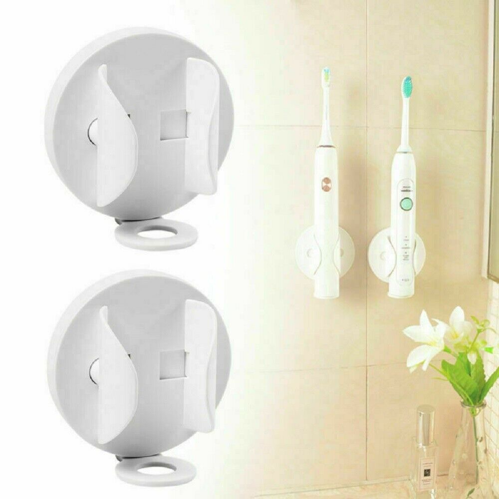 Adhesive Wall Mounted Electric Toothbrush Holder Stand Bathroom Organizer