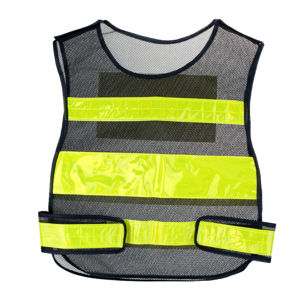 High Visibility Safety Vest Security Vest with Lime Reflective Stripes