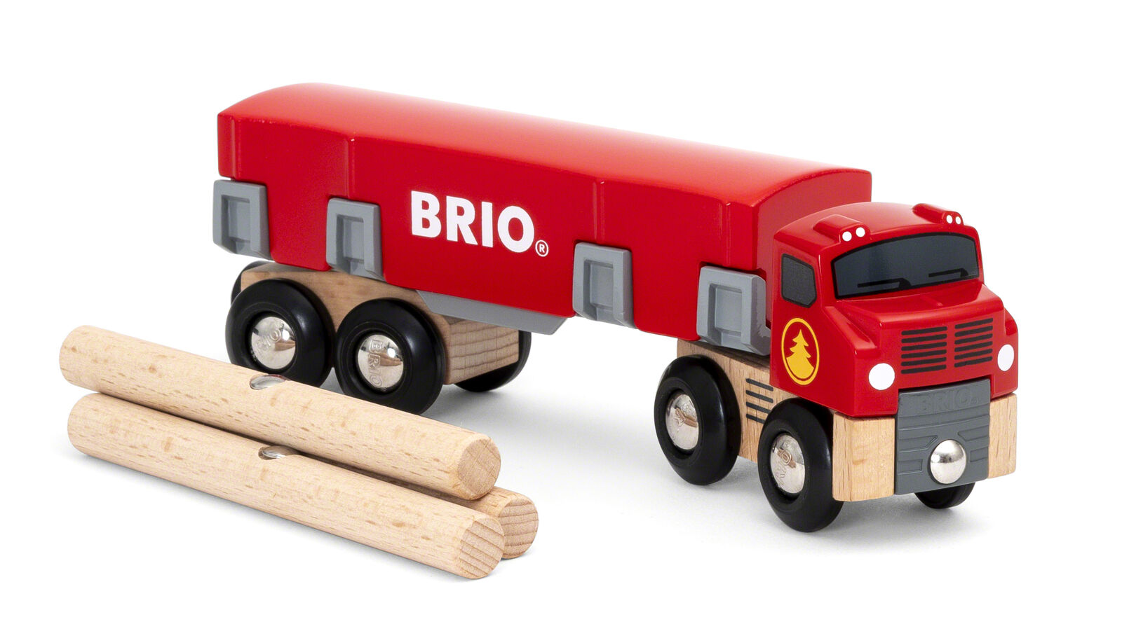 33657 BRIO Lumber Transport Truck Wagon Wooden Building Train Railway Age 3yrs+