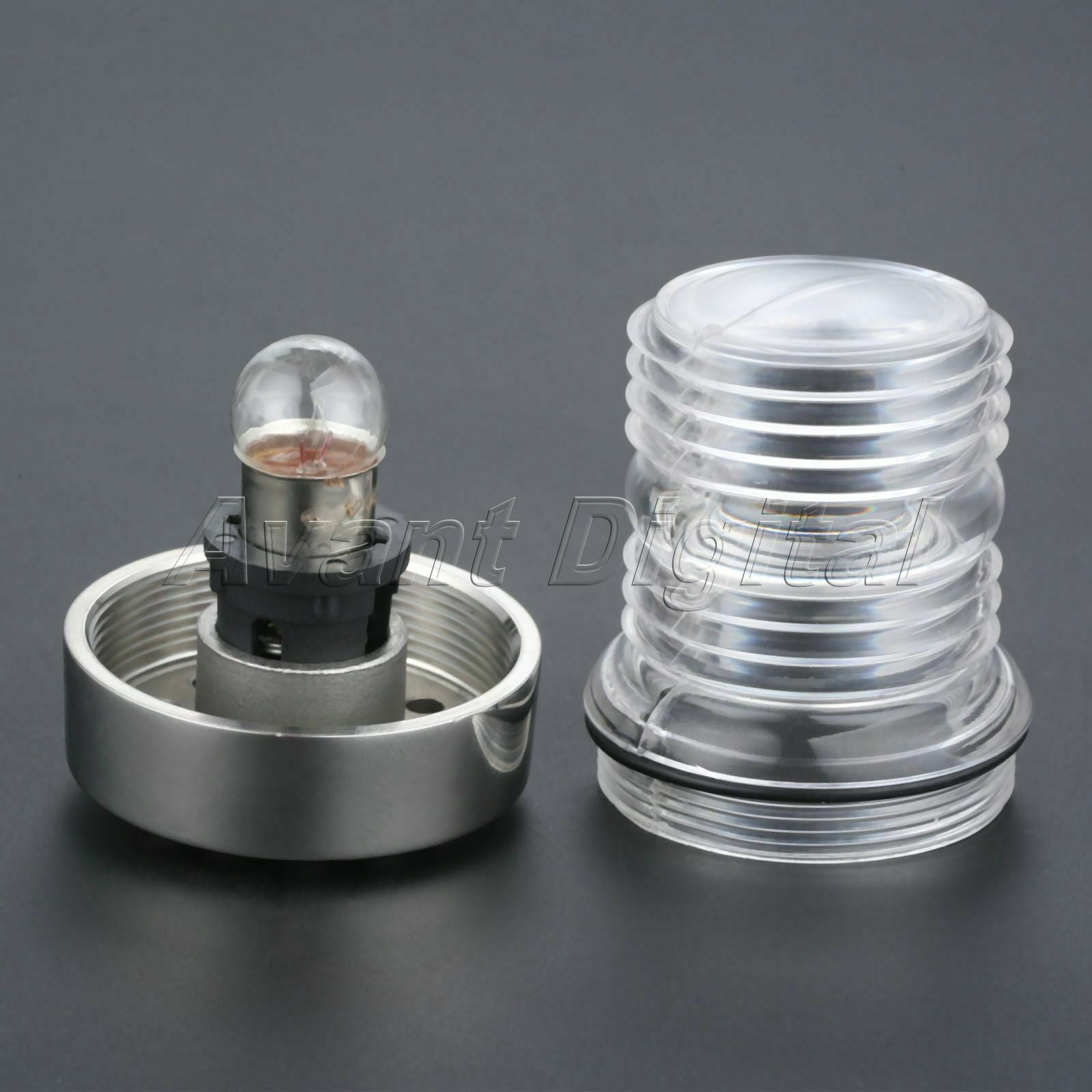1x Marine Boat Yacht 12V Navigation Light Stainless Steel Waterproof Dia 2.16"