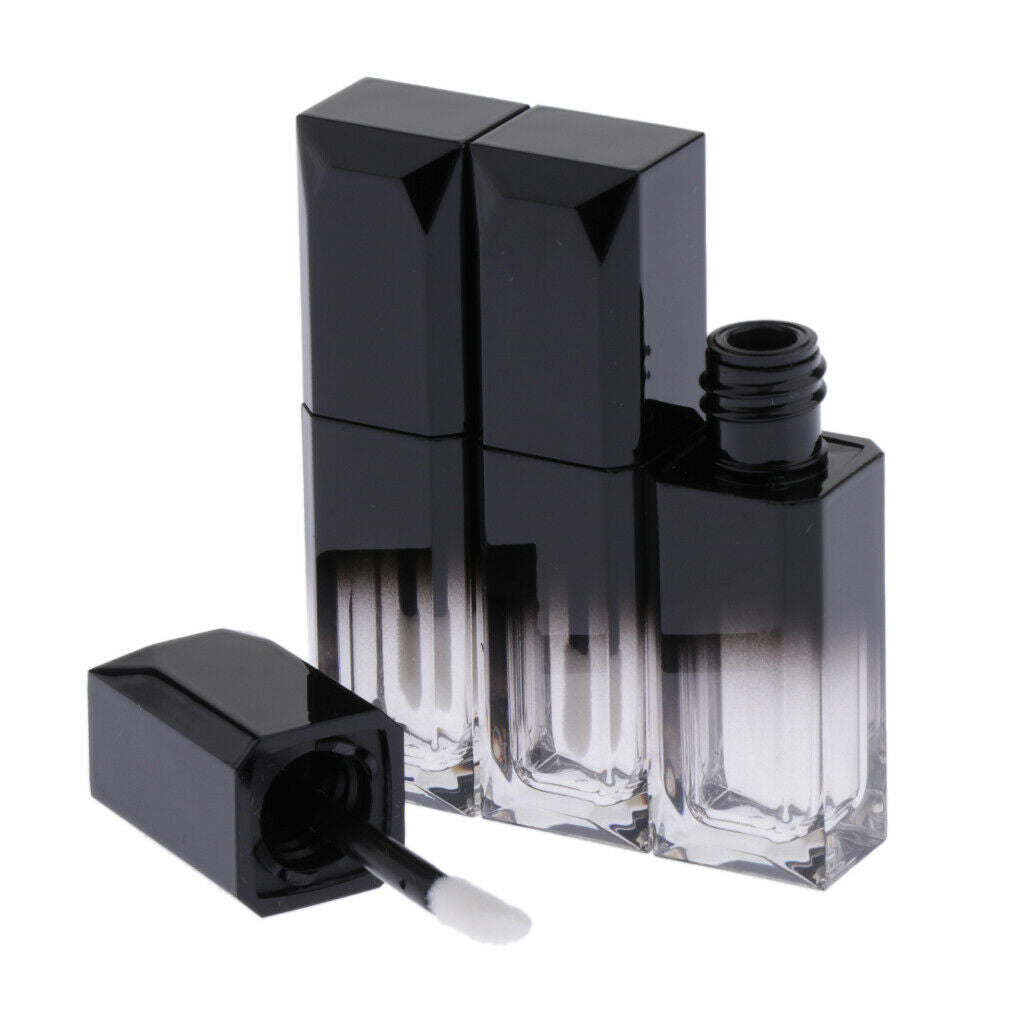 6x 5ml Lip Gloss Tube Tube Beauty Clear Refillable Lip Balm Bottles for