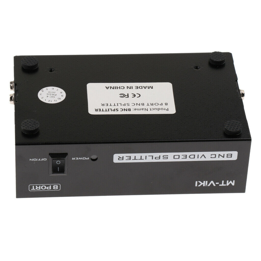 8-Way BNC Composite Video 1 to 8 Port Switch Splitter Box for TV Monitor DVR