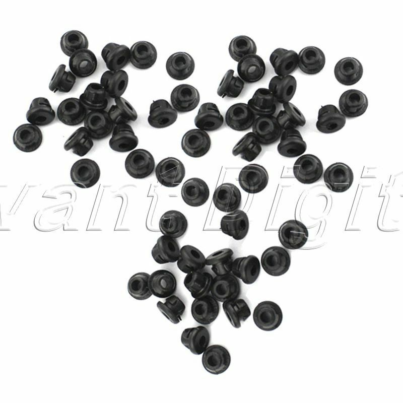 200PCS Black Rubber Pro Quality Nipples Grommets for Tattoo Machine Needles