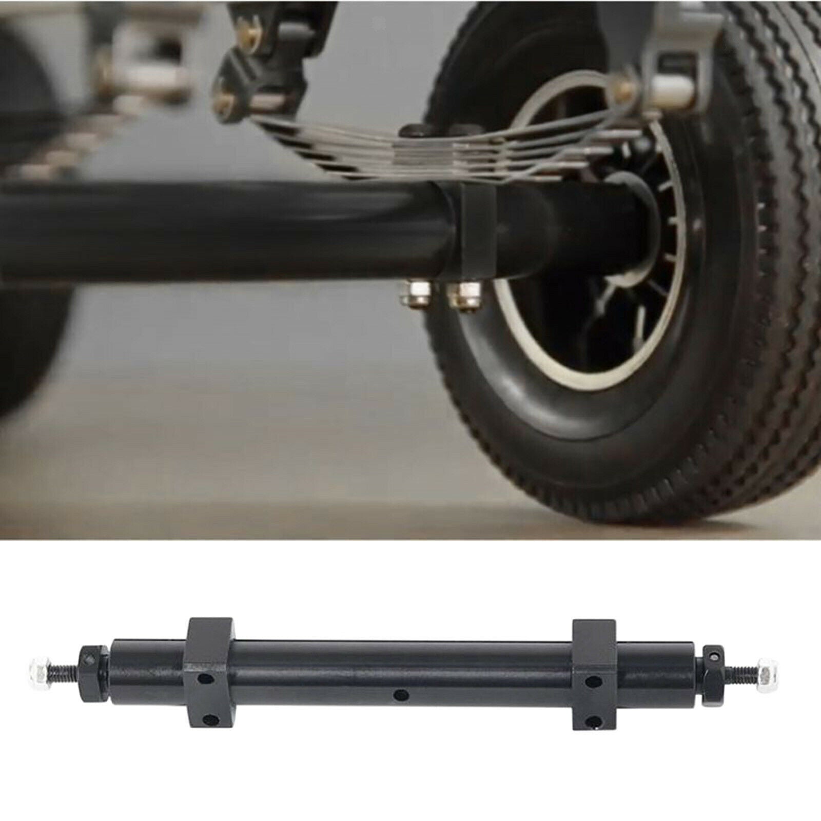 Metal Rear Wheel Axle Fit for Tamiya 1/14 RC Trailer Car Accessories 120mm