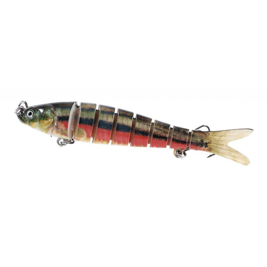 Artificial Fishing Swim Bait Simulate Life-like Multi Jointed Fish Lure 8