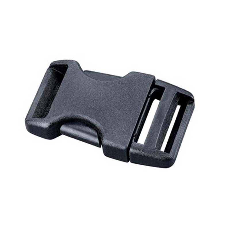 100pcs 3/8"BlackCurved Side Release Plastic Buckle for Paracord Bracelet