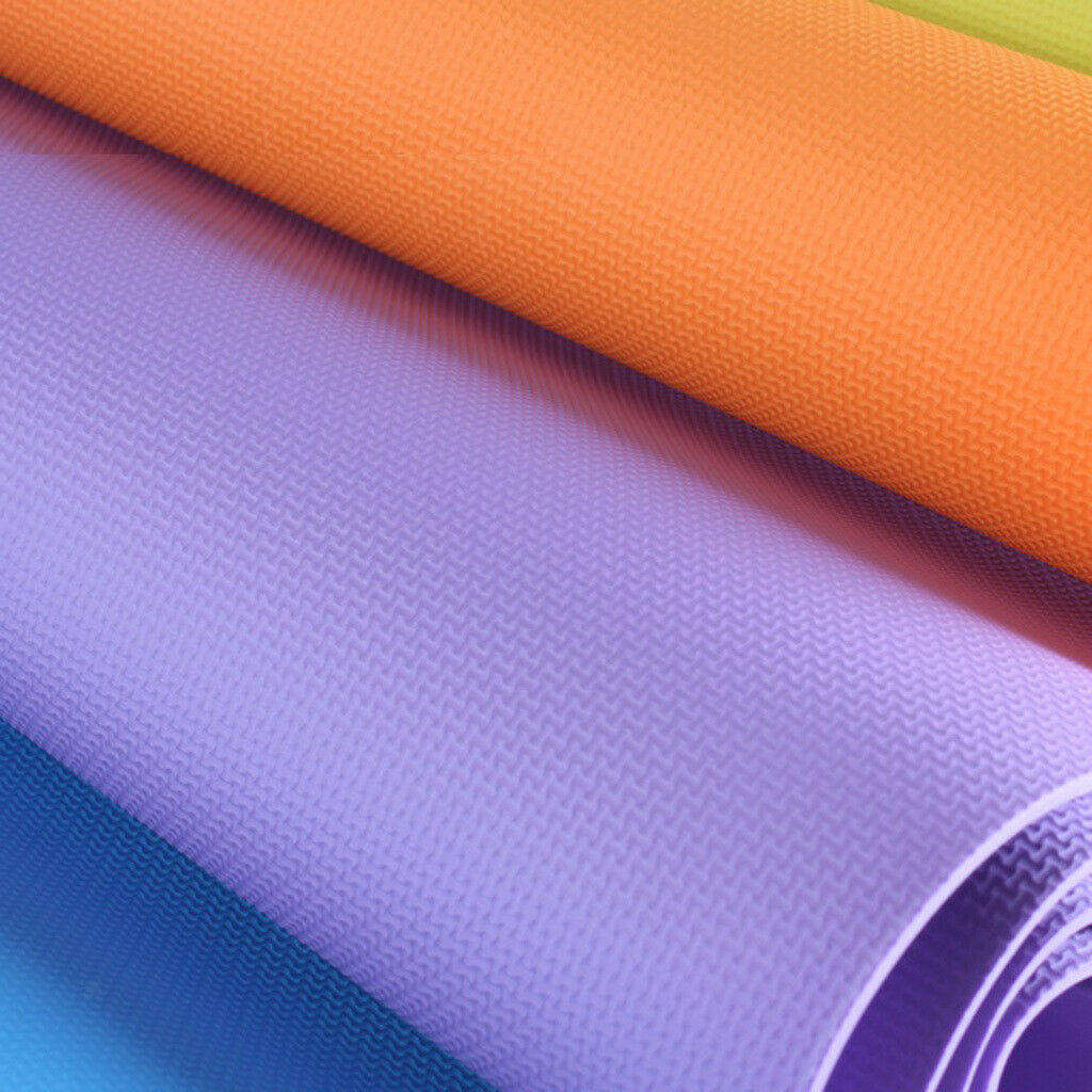 2x Non-Slip 4mm Yoga Mats Gym Cushion Support Pad for Pilates Camping Travel