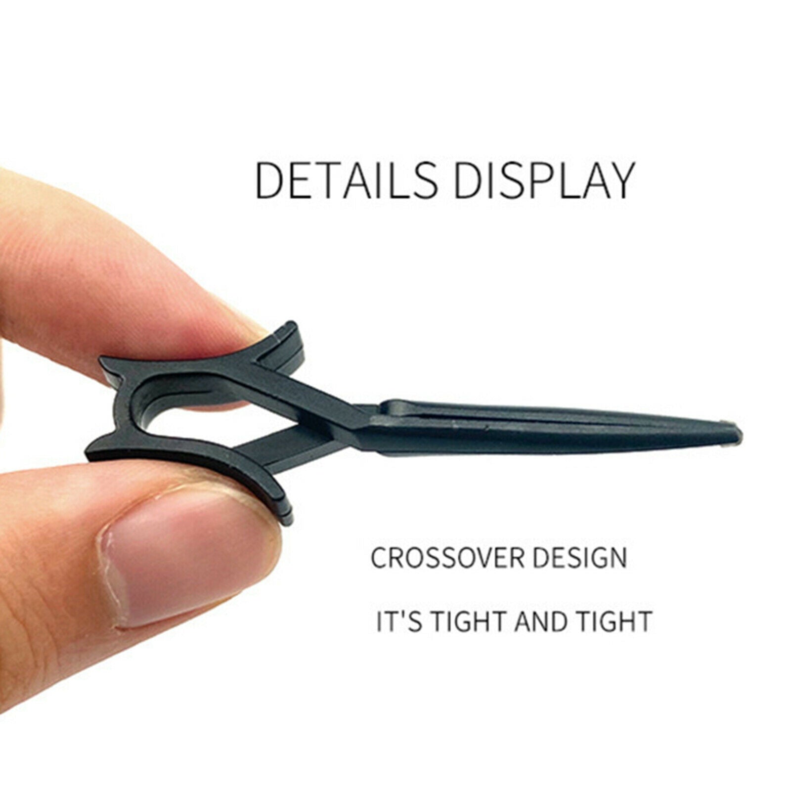 40 Pieces Professional Cross Plastic Hair Clips No Trace Hairpins Headwear