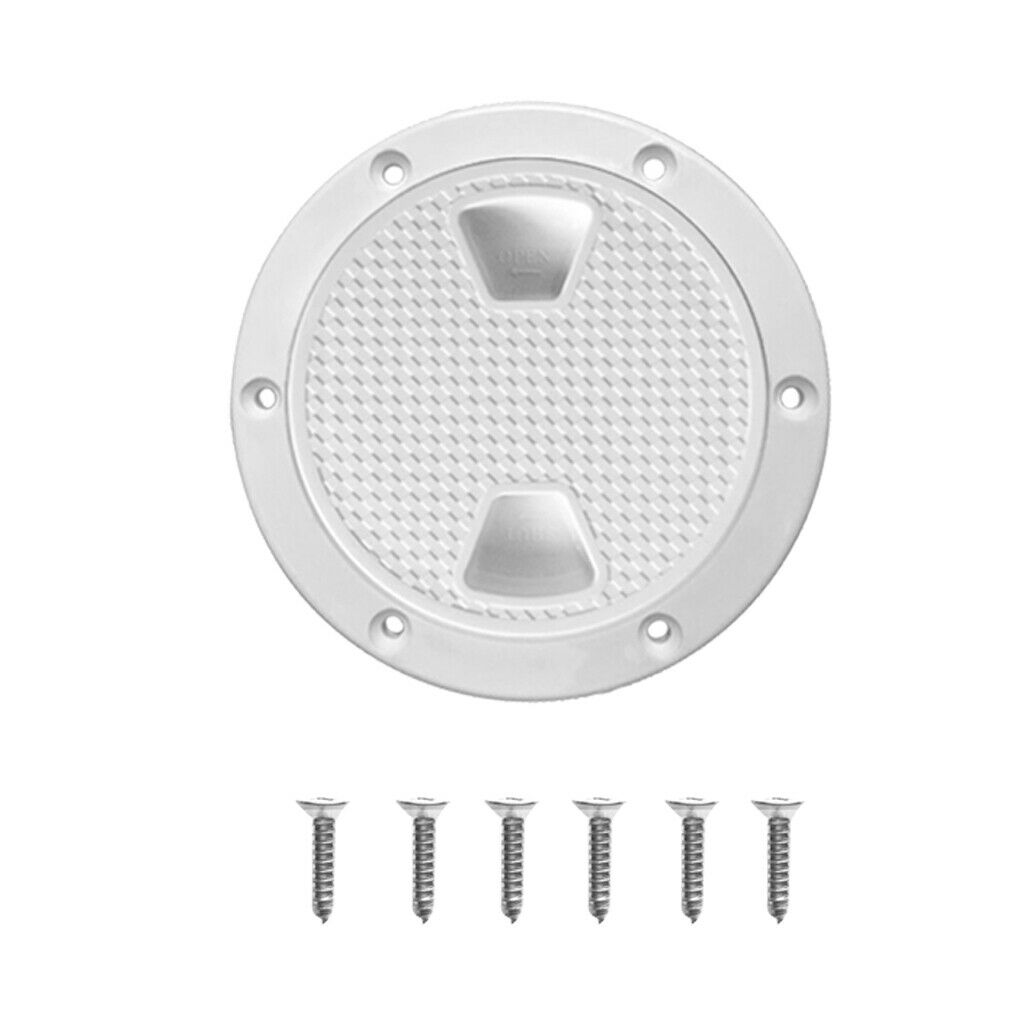 2pcs 6&8 Inch Deck Plate Waterproof Inspection Hatch Cover Lid w/ Screws for