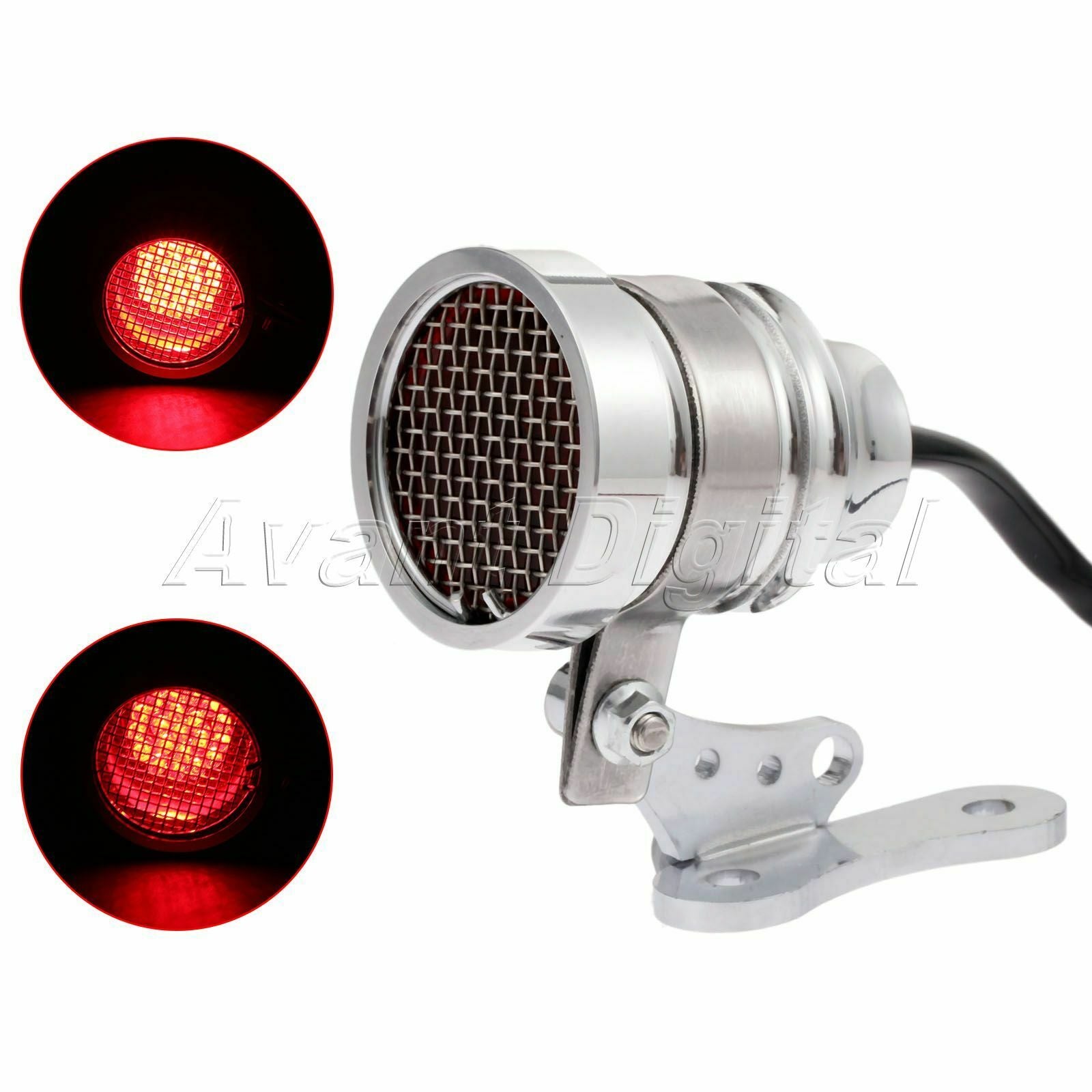 Motorcycle LED Integrated Custom Cafe Racer Tail Light Chopper Bobber Universal