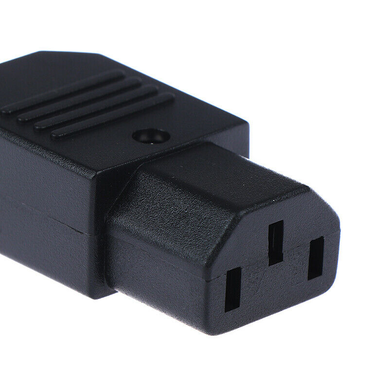 250V 10A 3pin Power Supply plug socket Adapter male & female  wire connectorDD