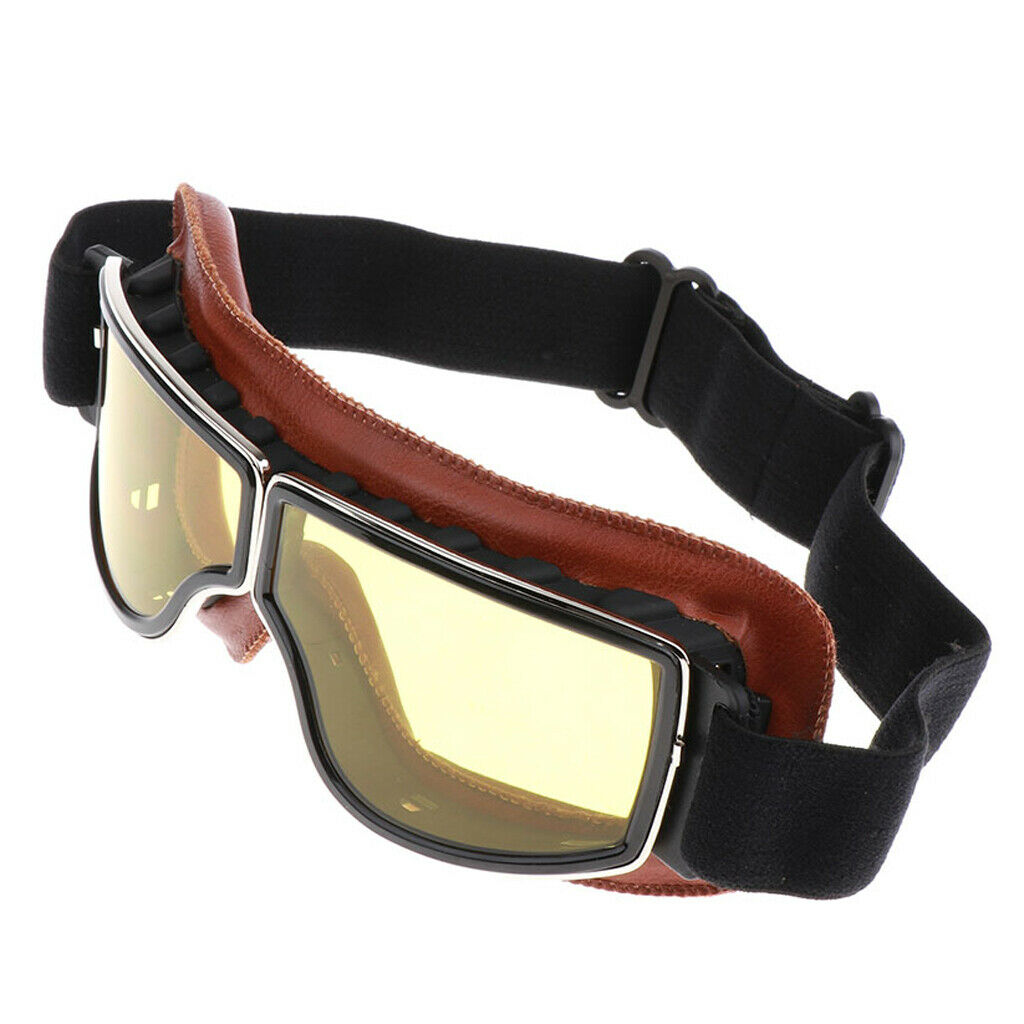 Windproof anti UV goggles helmet goggles motorcycle goggles yellow